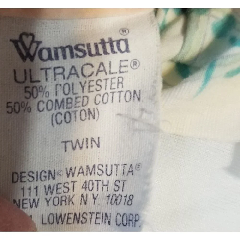 Wamsutta Vintage Twin‎ Sheet Set Cutter Crafts Floral Flat Fitted